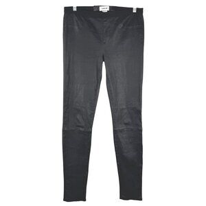 Helmut Lang Lamb Leather Leggings Size 8 Black Stretch‎ Plonge 2 NWT PT-2489